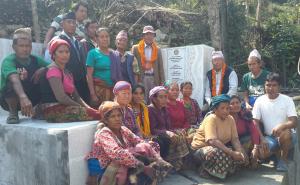 Locals happy with the local drinking water project coordinator Major Bhim